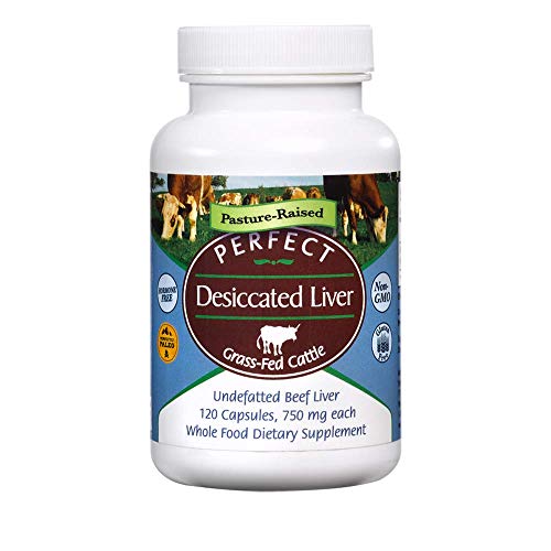 Perfect Supplements – Perfect Desiccated Liver – 120 Capsules – Undefatted Beef Liver –