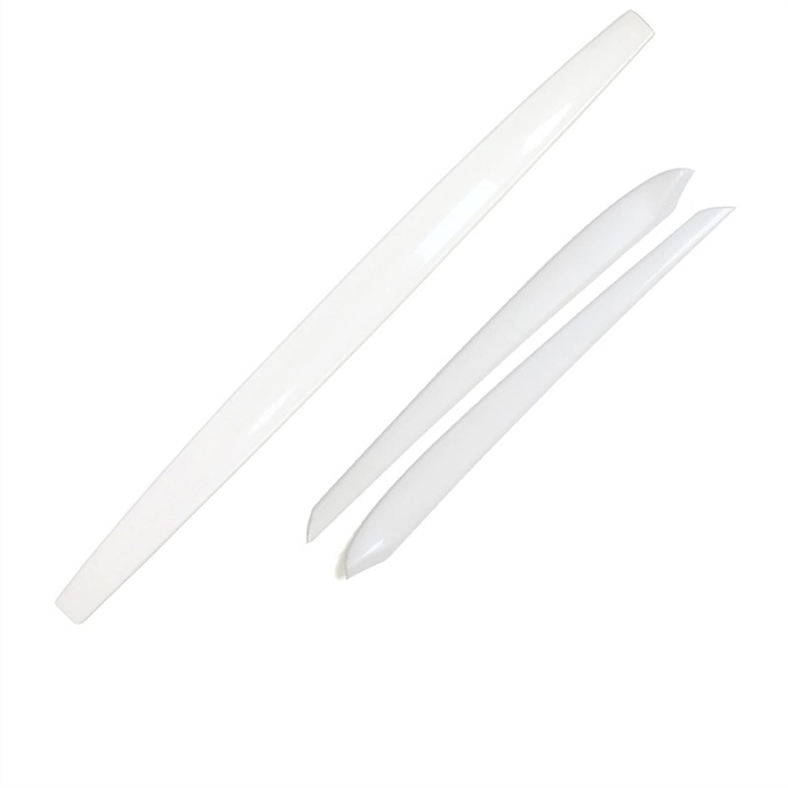 Mid Console Dash Door Wood Trim Insert Cover Dashboard Decor Panel Sticker ABS for Tesla Model 3 Y 2021 2022(Pearl Whitel Sets)