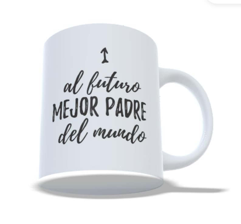 Taza para el Día del Padre, Tazas originales para el Desayuno, Tazas para Padres Primerizos, Tazas Originales para Regalar Padres. (Futuro mejor padre) | Compra Solidaria