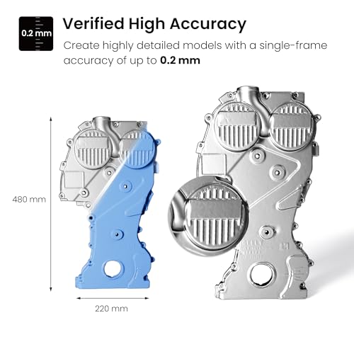 revopoint inspire 3d scanner for 3d printing handheld 3d printer scanner 02mm precision full color 3d model scanning for car customization digital art diy projects support androidiosmacwin