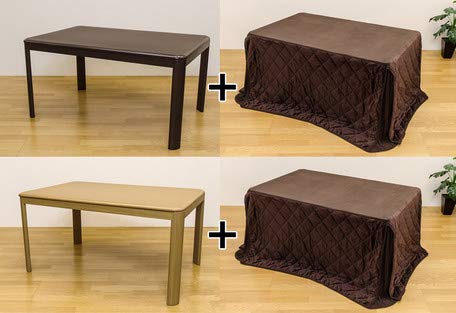 KG KT CNT　コタツ　テーブル　135㎝　ブラウン　在庫限り Amazon.co.jp : ダイニングコタツ 長方形 135×85cm ＆ 掛け布団セット