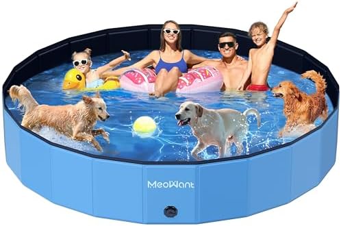 Meowant Hundepool Faltbar, Hundebadewanne, Planschbecken Groß Ver...