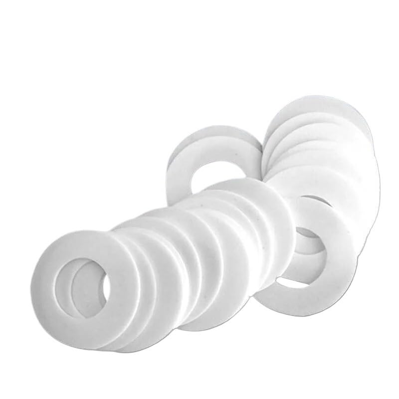 Guarnizioni Rondelle Piatte PTFE Bianco Confezione Da 20 ID 6-45mm OD 12-55mm Spessore 2mm(45x55x2mm)