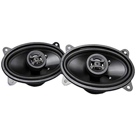 Hifonics ZS46CX Zeus Coaxial Car Speakers (Black, Pair) – 4x6 Inch Coaxial Speakers, 200 Watt, 2-Way Car Audio, Passive Crossover, Sound System (Grills Not Included)