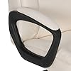 Amazon Basics Classic Puresoft PU Padded Mid-Back Height Adjustable Office Computer Desk Chair with Armrest, 26"D x 23.75"W x 42"H, Cream #5