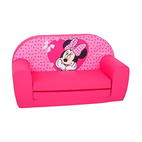 Disney - Sofa Minnie mit kleinen Herzen, Rosa, 42 x 77 x 35 cm, ab 2 Jahren Cover