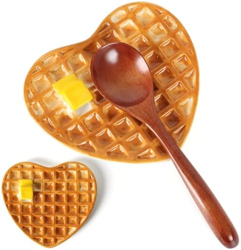 Waffle Spoon Rest for Stove Top, Cute Spoon Holder for Kitchen Co...