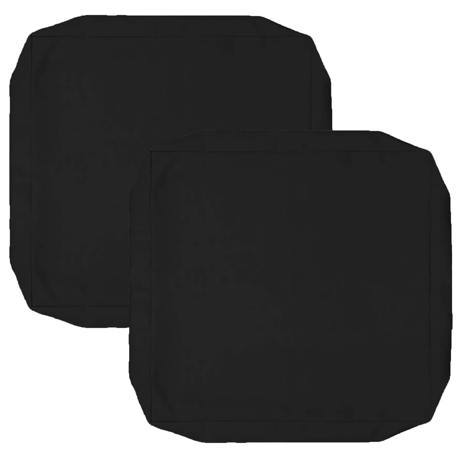 Oslimea Outdoor Cushion Covers Replacement 18x18 Waterproof Patio Furniture Cushion Seat Cover with Tie 2 Pack Removable Chair Pads Cover for Deep