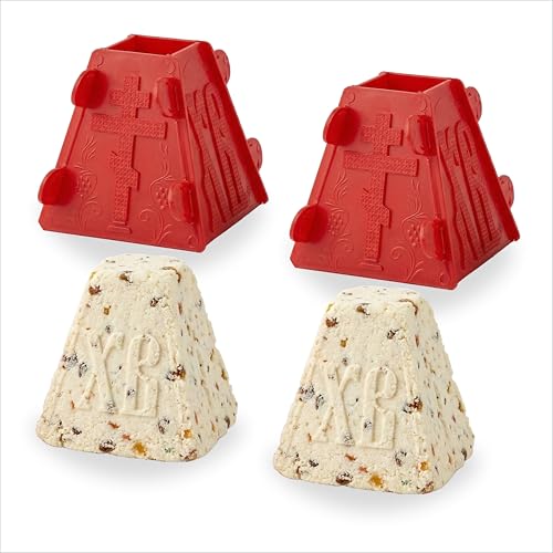 Easter Cottage Form - Pack of 2 - Russian Cheesecake Kulich Tvorog Mold - Pashka Form by OFXDD - Used condition - US$14.80
