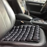 Car Seat Cushion Air/ Water Inflatable Cooling Chair Pad Breathable Cover, for Office Chair, Car Seat, Wheelchair, and Daily Use, Sciatica Back Pain Relief (Black)