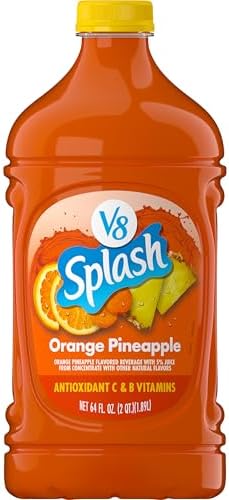 V8 Splash Orange Pineapple Flavored Beverage, 64 fl oz Bottle