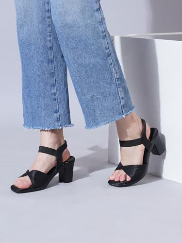 Image of Women's Shimmerstep Heel Sandal Comfortable Cushioned Footbed Adjustable Straps Anti-Slip Outsole Stylish & Elegant Design For Girls /Ladies