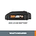 Worx WA3575 20V PowerShare 2.0 Ah Replacement Battery, Orange and Black