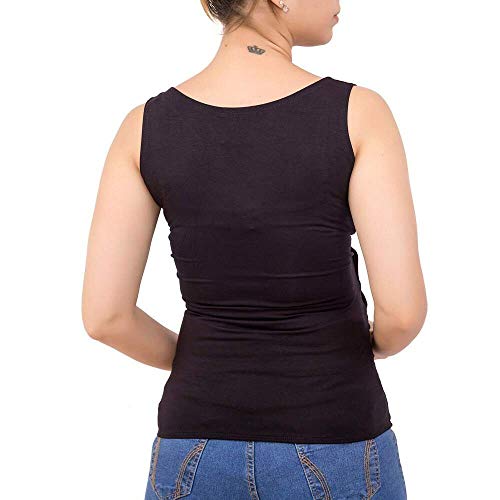 BLUSA GESTANTE REGATA AMAMENTAÇÃO VISCOLYCRA PRETO - P >