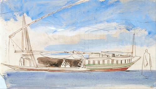 Impression Tableaux Graffiti Art Mural Bateau sur le Nil Edward Lear Qualité Premium 60x90