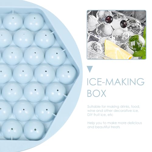 Molde para hielo en bola GALPADA plástico azul con tapa miniatura 3