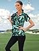 Viracy Women's Golf Shirts Short Sleeve, 1/4 Zip Up Tropical Spring Tops Womens 2024 Quick Dry Relaxed Fit Lightweight Breathable Sun Protection Golf Wear,XL