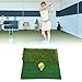 Gientan Hitting Mat Dual Grass Mini Golf Training Practice Pad Launch Zone Hitting Turf Mat
