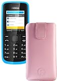 Original Favory Etui Tasche für / Nokia 130 / Leder Etui Handytasche Ledertasche Schutzhülle Hülle Hülle Lasche mit Rückzugfunktion* in rosa