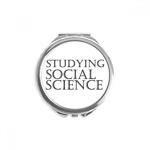 Miroir social science de poche pour corriger son maquillage discrètement partout