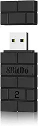 8Bitdo Adaptador de controle adaptador 2 USB sem fio para Windows, Mac e Raspberry Pi, compatível com controles Xbox Series X e S, PS5/PS4/PS3