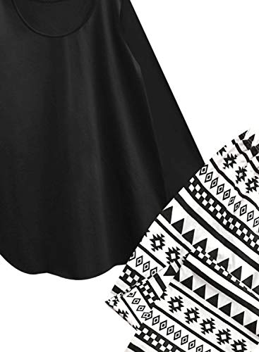 Image of A.T.U.N. (ALL THINGS UBER NICE) Womens Printed Cotton Relaxed Fit Sleepwear Clothing Set | Tees with Pyjama Set
