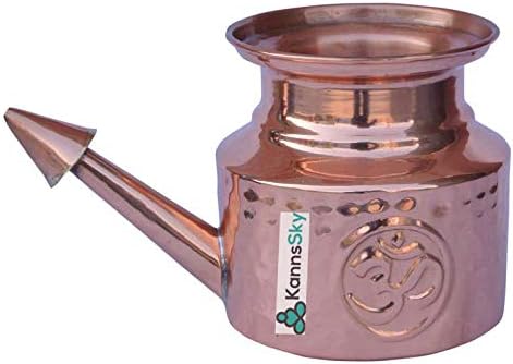 Copper Neti Pot with Om Design | Size :500 ML