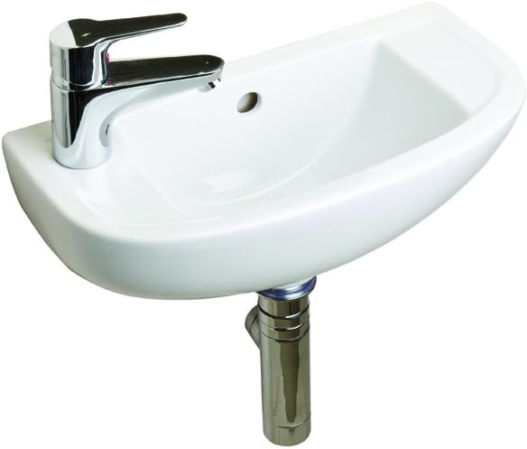 Rak Ceramics COMSLWB1LH 45 cm Compact Slim Line Basin 1th LH