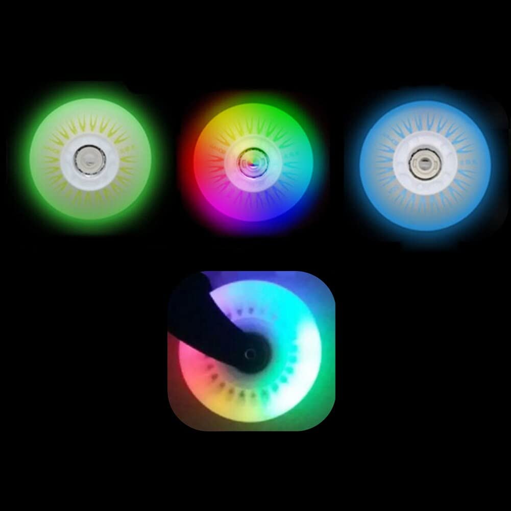 Luminous Skateboard Wheels 4 Uds 76/80mm Patinaje Luminoso Intermitente en línea Patines Zapatos Ruedas con