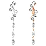 Piercing de acero inoxidable para ombligo 14G, 2 piezas para mujer, joyería larga con circonita cúbica, Cubic Zirconia