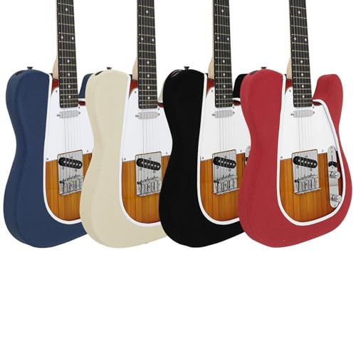 Housse de protection pour guitare souple, accessoire de transport rouge