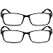 TruVision Readers Computer Reading Glasses 9603-CG-2PK-Black-2.50