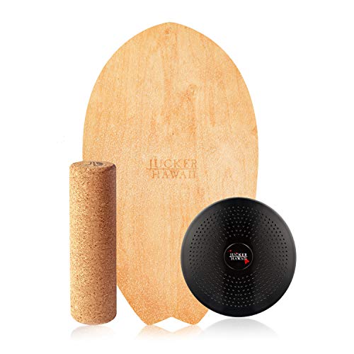 JUCKER HAWAII Homerider Surf Pure - Tabla de equilibrio (incluye rollo de corcho y cojín de equilibrio)
