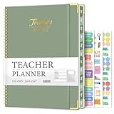 Teacher Planner 2026-2027, Jul 2026-Jun 2027 Academic Year, 8.5' x 11' Lesson Planner Book for Teachers...