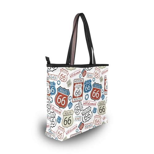 Bolso de mano grande para mujer tipo tote con cierre miniatura 6