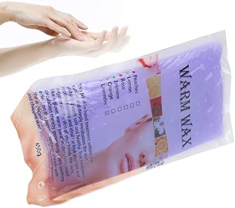Paraffin Wax, Paraffin Wax Blocks Refills, Paraffin Wax Beads Blocks for Hands Feet Dry Skin Stiff Muscles Pain Relieving, Paraffin Wax Refills for SPA and Home 450g (Lavender)