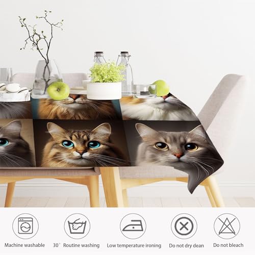 Nappe 3D rectangulaire en polyester chat animalier PICUAL cuisine - 7