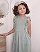 Arshiner Toddler Girl Dresses Ruffle Sleeve Dress for Girls Kids Summer Casual Beach Backless Sundresses Green Toddler Dress 2T