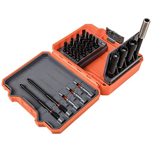 Klein Tools 32799 Impact Driver Bit Set, 26 Piece Nut Driver Bit Set With Case #TOP7