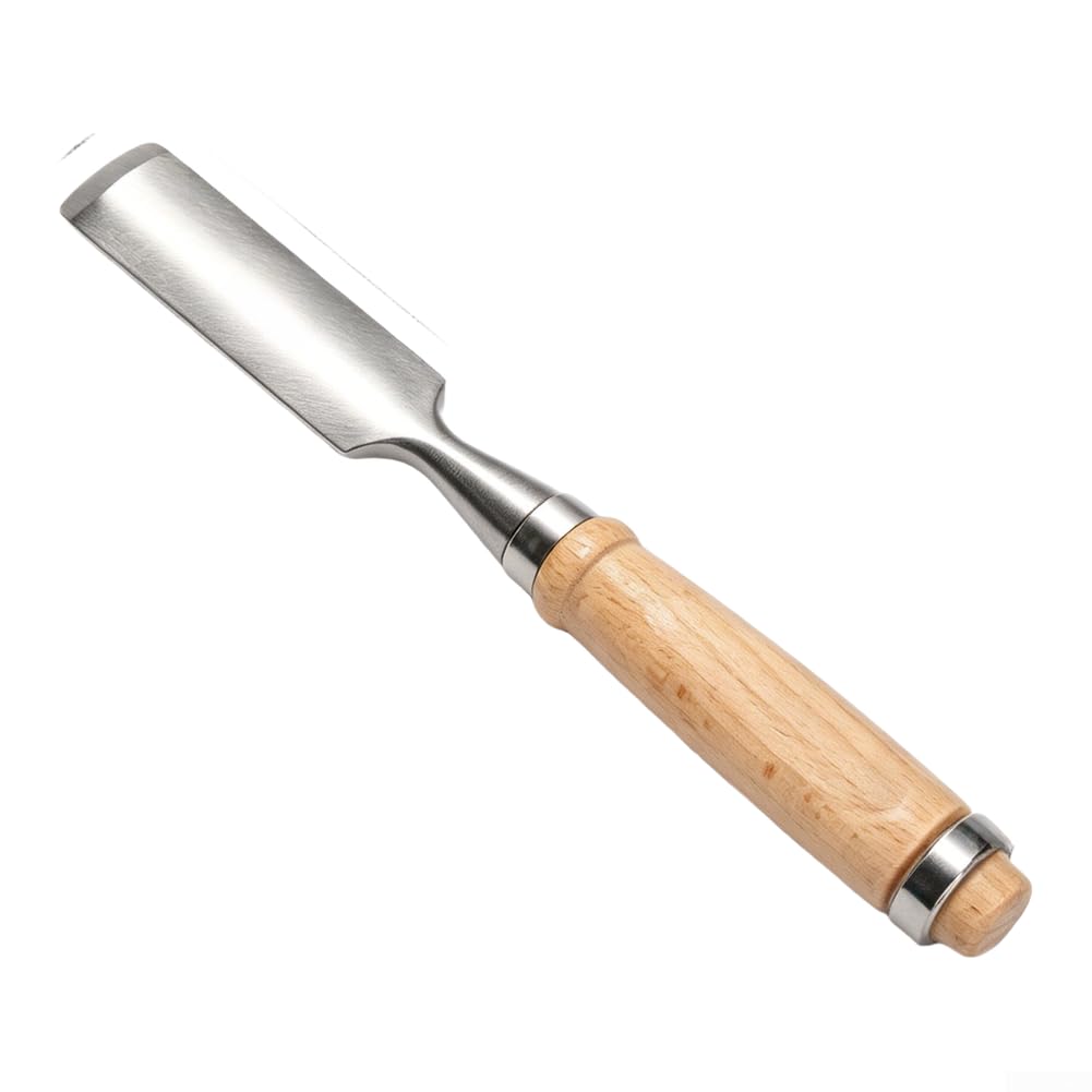 Juego de Cinceles para Madera para profesional para acero Cromo Vanadio Mangos Haya Tallado Artesanal 6-38mm(12mm)