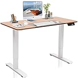 【Hochwertige Materialien】Tischbeine aus hochwertigem Stahl haben eine kastenförmige Struktur, die stabil und fest ist. Verstellbare Fußpolster helfen dem Tisch, auf unebenem Boden das Gleichgewicht zu halten. Licht, Wasserdichter und robuster massivholz Tischplatte sorgt für eine gute Umgebung für Ihr Büro oder Spiel.