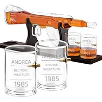 Decanter Whisky Vetro 700ml Con Incisione - Regalo Anniversario - Foto 6