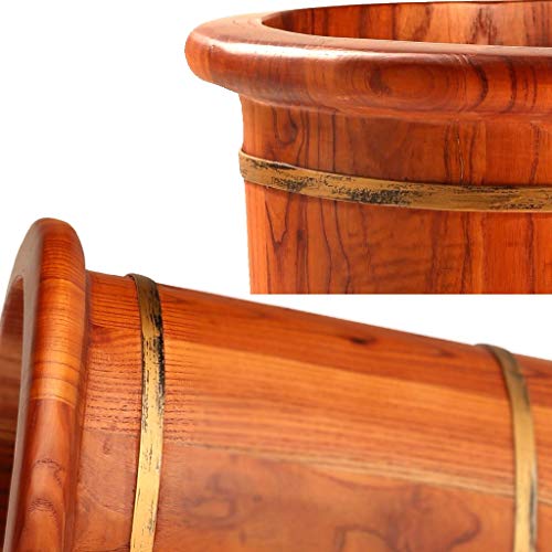 Tina de pies de madera para uso doméstico 55cm con tapa miniatura 4