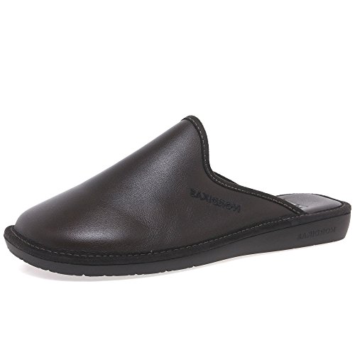 Price comparison product image Nordikas Norwood III Mens Leather Slippers 9 / 43 Mocca