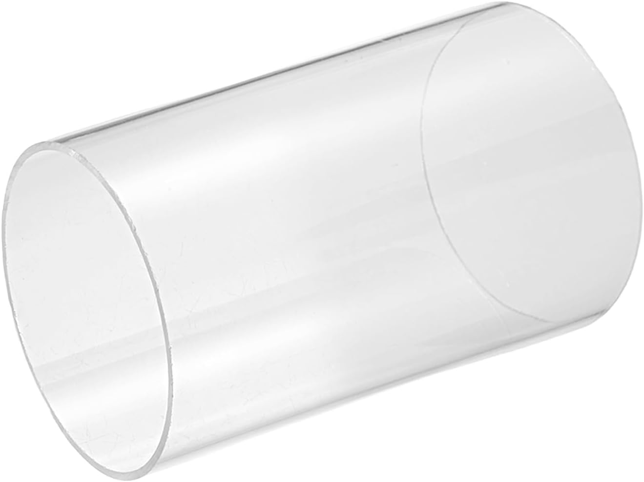 uxcell Clear Rigid Acrylic Pipe, 85mm(3.35") ID x 90mm(3.54") OD 4" Round Polycarbonate Tube Plastic Tubing for Plumbing, Lighting, Aquarium, DIY Projects