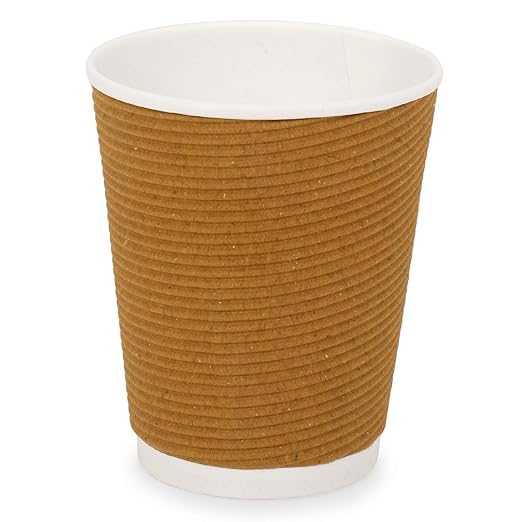 SANWALSA (225 ml,Brown- Pack of 50-Piece, Paper Disposable Ripple Cup Eco-Friendly, Safe & Hygienic for Juice,Coffee,Tea,Home,Office,Party & Wedding Events (B08WS4T1R6) Amazon Price History, Amazon Price Tracker