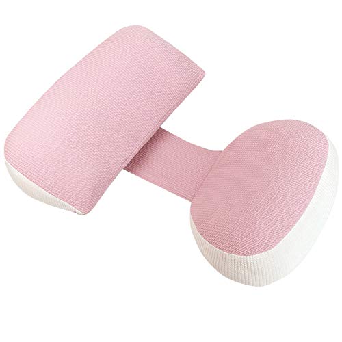 SimidunEUR Schwangerschaftskissen H-förmiges Seitenschläferkissen Lagerungskissen Kuschelkissen mit abnehmbarem waschbarem Bezug,Rosa 1