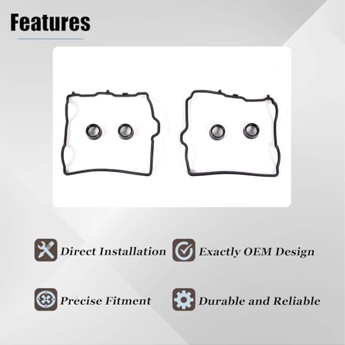 Image of AUCERAMIC VS50751 Valve Cover Gasket Fit for 2013-2021 Subaru BRZ Forester WRX, 2013-2016 Scion FR-S, 2017-2020 Toyota 86 2.0L H4 Replacement # 036-2065, 13270AA250