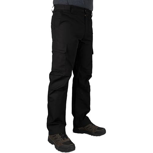 LA Police Gear Men's Urban Ops Tactical Pants, Gusseted Crotch, Ripstop, Water & Stain Resistant Work Pants for Men