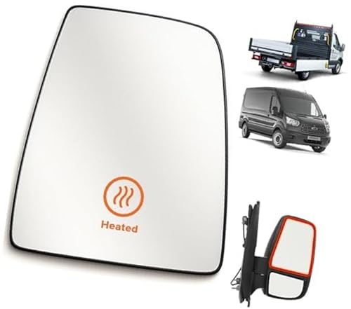Verre de rétroviseur chauffant pour Ford Transit Mk8 miroir droit anti-givre 2014-2025